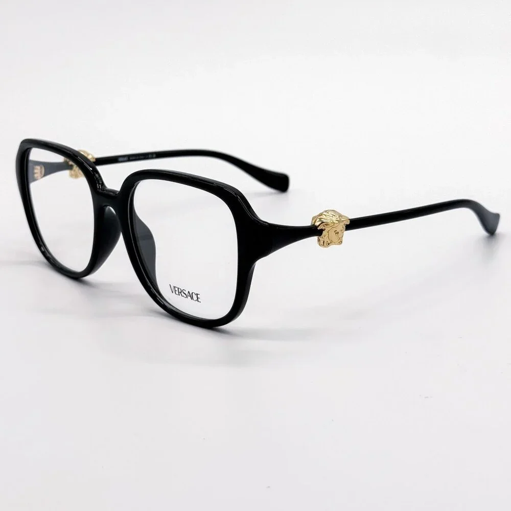 NEW VERSACE EYEGLASSES VE3386D GB1 BLACK BUTTERFLY WOMEN EYEWEAR